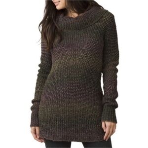 Prana Wool Hunter Tunic Sweater Dark Plum